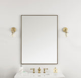 Rohe 30" Mirror, Champagne Brass