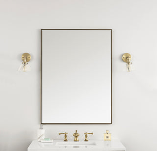 Rohe 30" Mirror, Champagne Brass