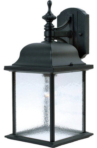 Maxim 1056 Senator 15" 1 Light Wall Sconce - Black / Seedy Glass