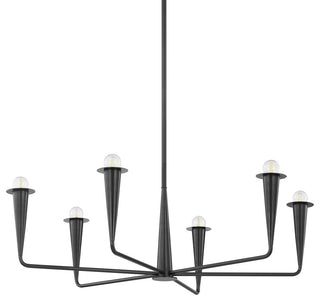 Mitzi H791806 Danna 6 Light 40"W Candle Style Chandelier - Old Bronze