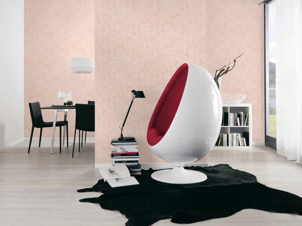 Plain Textured Wallpaper, Random Grainy Spots, 374167, Pink Rose Beige, 1 Roll
