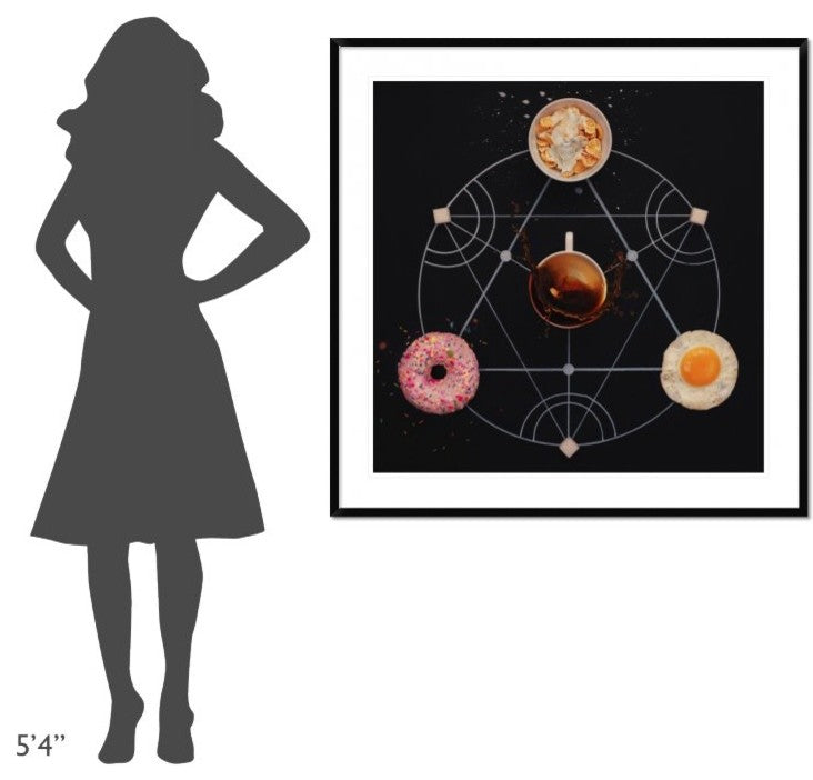 "Breakfast Alchemy" Framed Digital Print by Dina Belenko, 44x44"