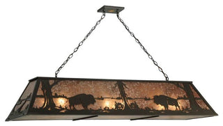 62 Long Buffalo at Lake Oblong Pendant