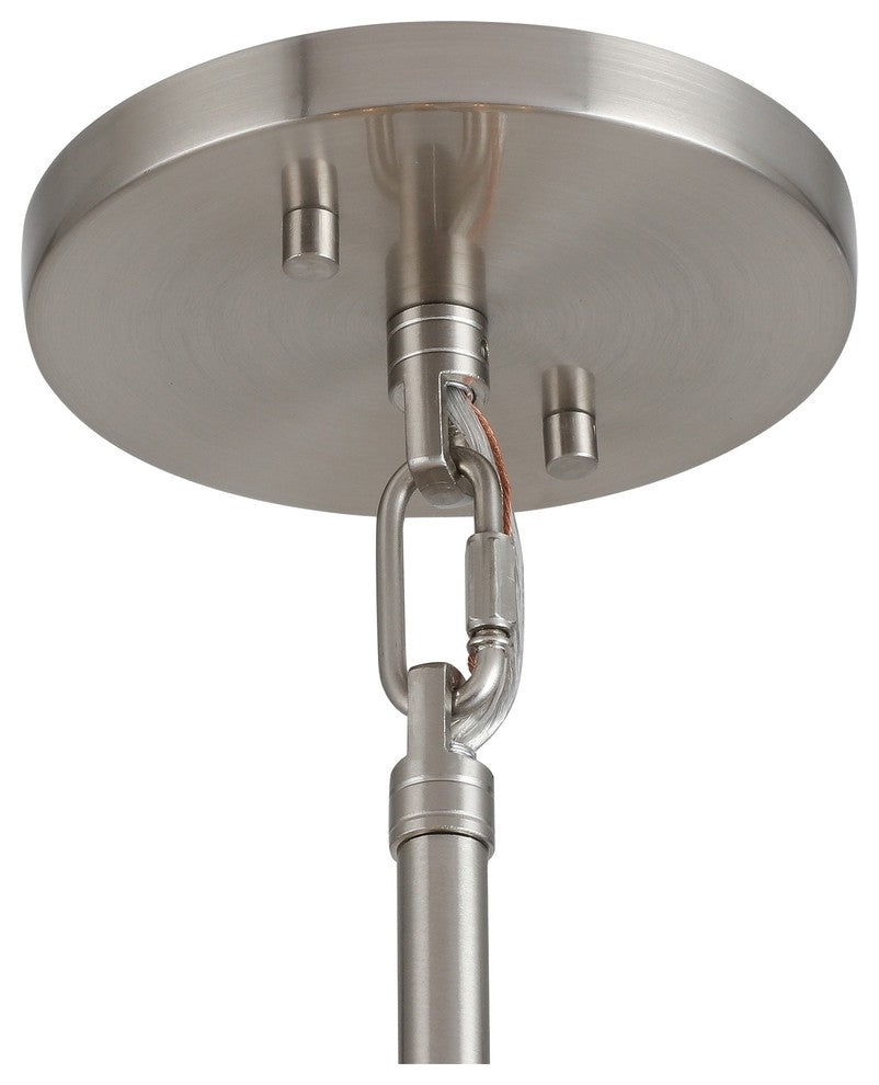 Woodbridge Lighting Stardust 6-Light Sputnik Chandelier, Satin Nickel
