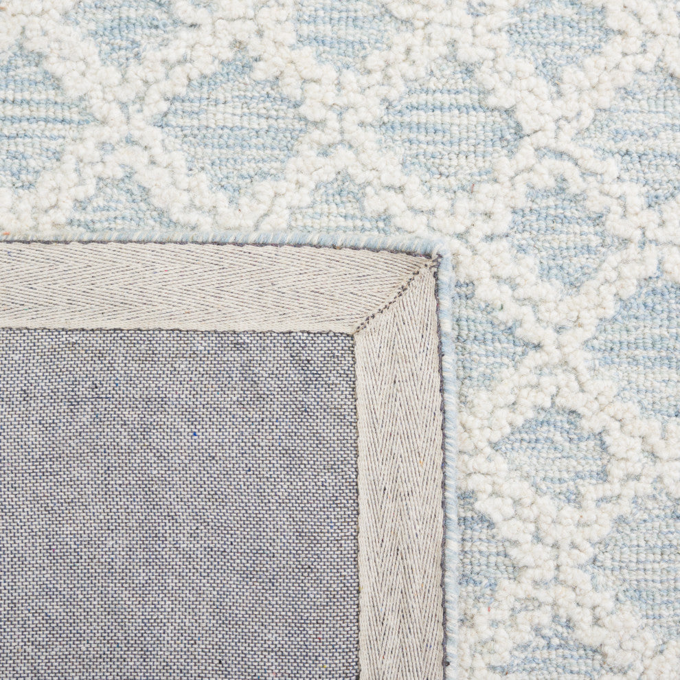 Safavieh Couture Abstract Collection, ABT466 Rug, Blue/Ivory, 5'x8'