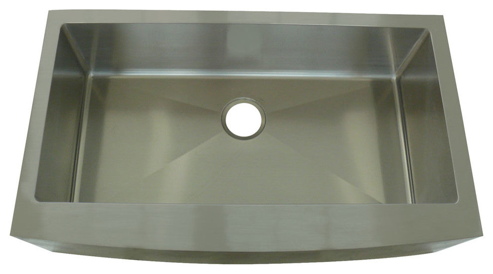 Gourmetier BRKUF332210BN Edinburng Farmhouse Single Bowl  Kitchen Sink