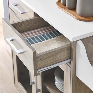 Lifestyle scene showing the cart in a real-room setting.