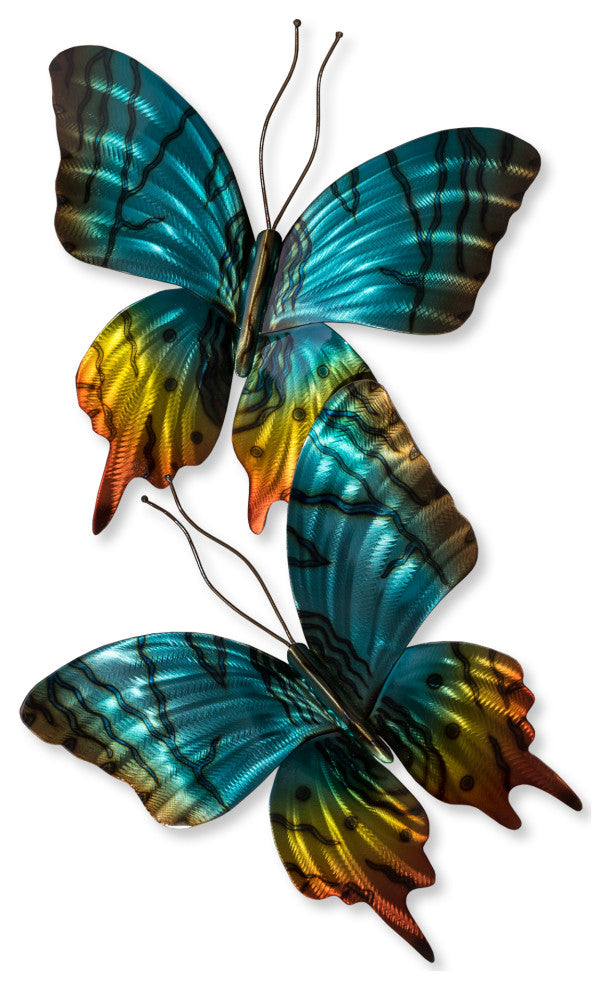 Sunset Moth Pair (stainless steel)