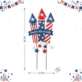 30"H Patriotic Firecracker Yard Stake