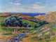 Henri Moret A Valley in Sadaine- the Bay of Douarnenez Wall Decal