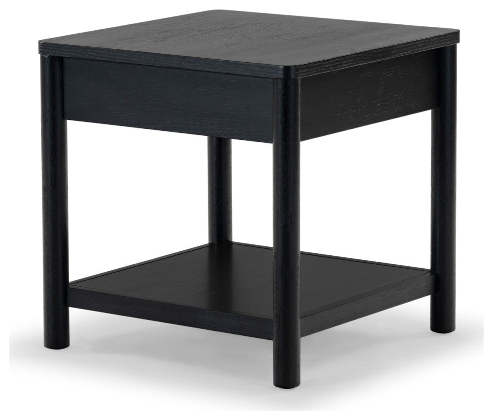 Safavieh Couture Jaylessa 1 Drawer End Table, Black