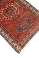 Fine Vintage Distressed Halah Rust/Navy Runner, 2'11x10'9