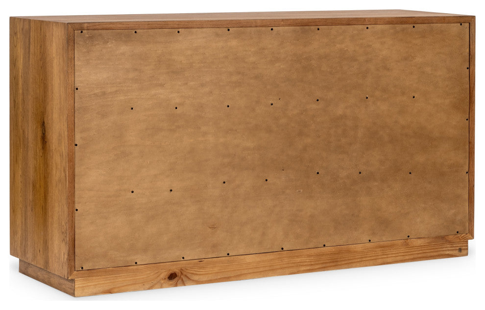 Santa Clara 6-Drawer Wood Dresser, Oak Golden