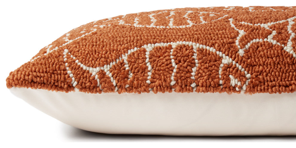 Loloi P0908 Orange 16" x 26" Cover w/Poly Pillow
