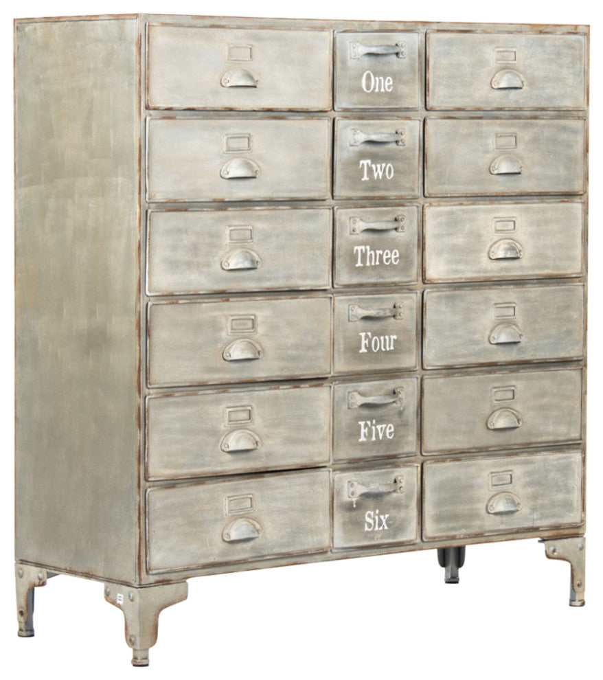 Oscar Drawer Cabinet, Antique Beige