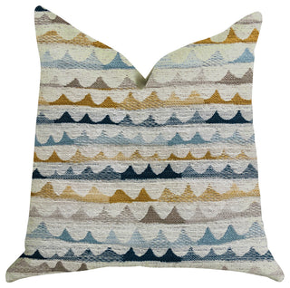 Caspian Rush Patterned Luxury Throw Pillow, 22"x22"