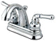 Kingston Brass 4" Centerset Bathroom Faucet, Polished Chrome