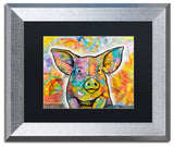 Dean Russo 'The Pig' Art, Silver Frame, Black Mat, 14x11