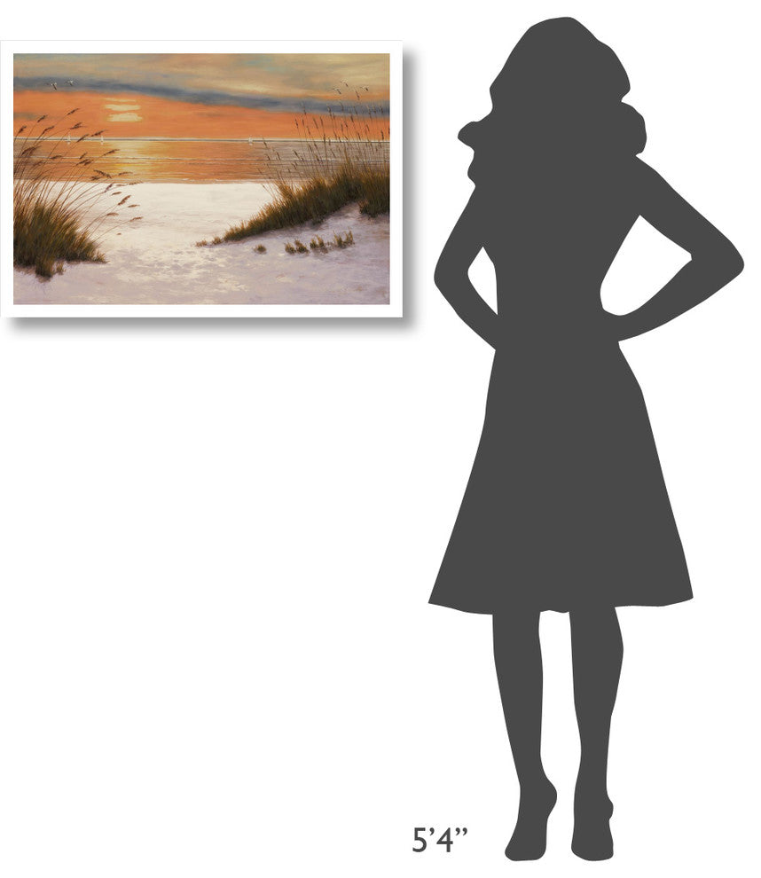"Summer Sunset" Digital Paper Print by Diane Romanello, 32"x22"