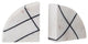 White/Black Marble Bookends, 2-Piece Set