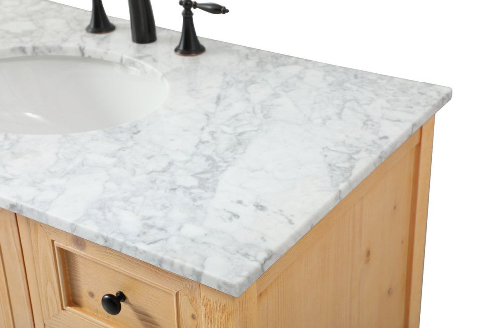 Matilda 22" Transitional Driftwood-Light Bathroom Vanity, Natural Wood