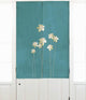 Japanese Noren Curtain Rural Style Entrance Curtain Doorway Curtain Flower