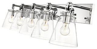 Zlite 483-5V-CH 5-Light Vanity, Clear