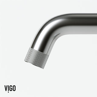 VIGO Ruxton 9" H Single Handle Single Hole Bathroom Faucet, Brushed Nickel, Without Extras