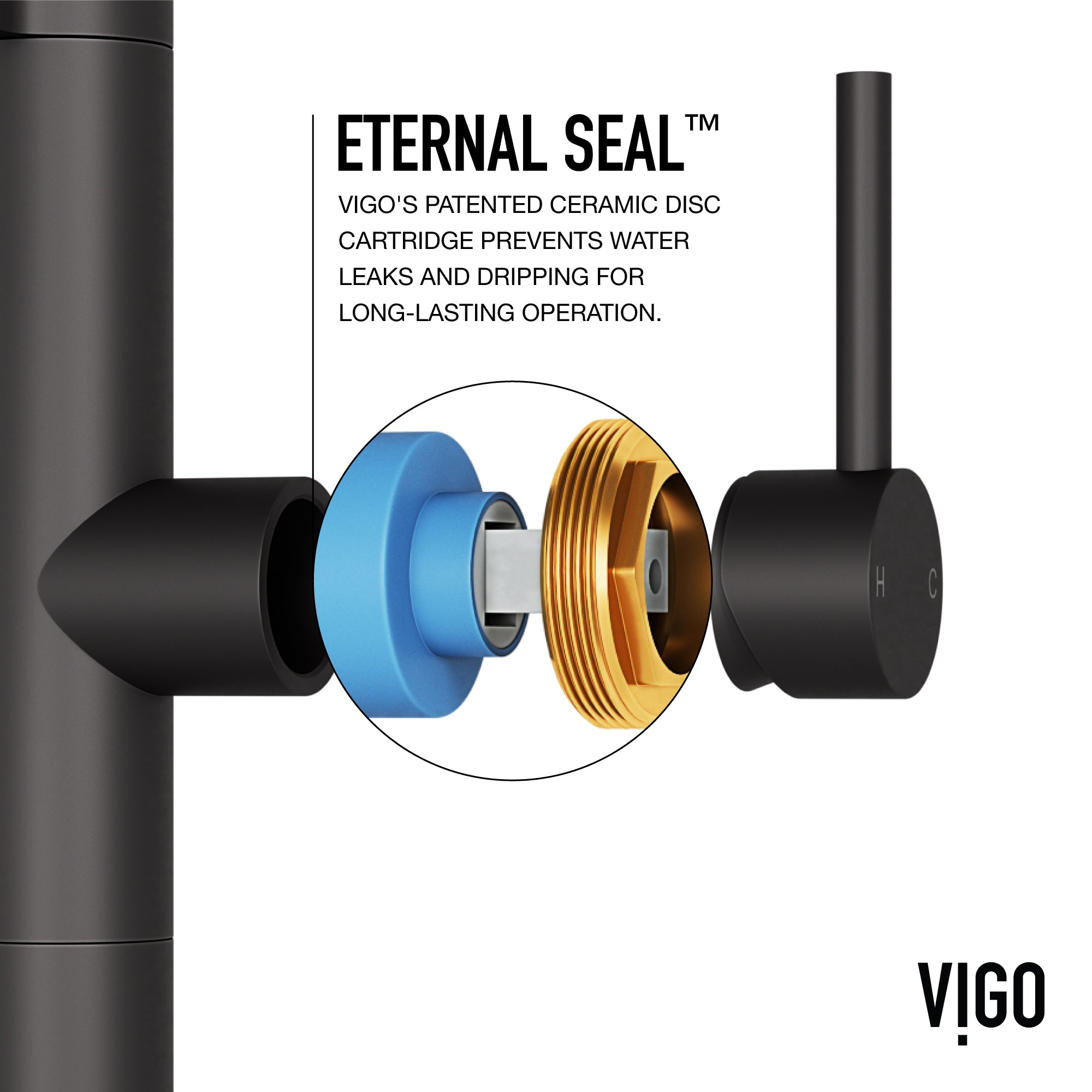 VIGO Edison Pro 20" H Single Handle Pull-Down Sprayer Kitchen Faucet, Matte Black