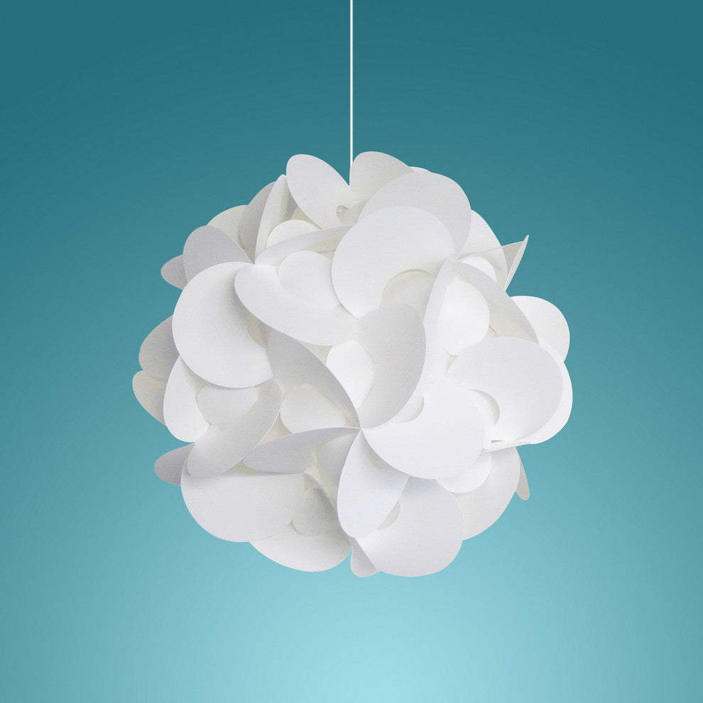Medium Rounds Swag Plug in Pendant Lamp - LED Bulb, Cool white glow