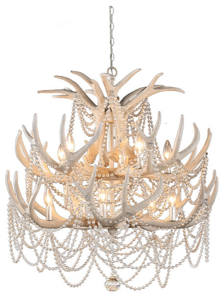 Denali 2 Tiers Antler Chandelier