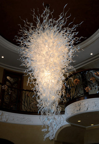Artemis Lemon Yellow Orange Art Glass Lighting
