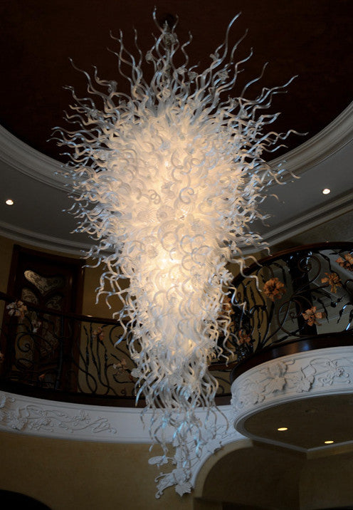 Artemis Lemon Yellow Orange Art Glass Lighting