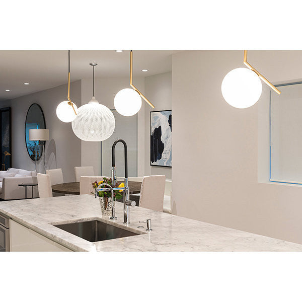 Lilly Pendant Lights, Chrome, 7.9 Inches, Cool Glow