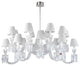 16 Lights Baccarat Style Pendant Light Luxury Banquet Crystal Chandelier