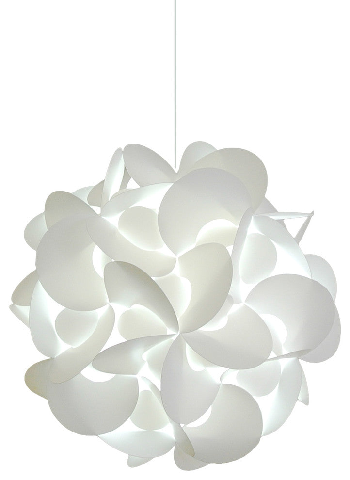 Medium Rounds Swag Plug in Pendant Lamp - LED Bulb, Cool white glow