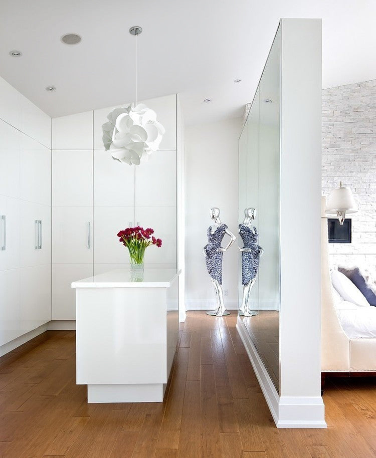 Medium Rounds Swag Plug in Pendant Lamp - LED Bulb, Cool white glow
