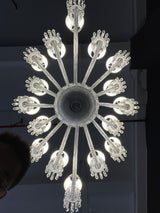 16 Lights Baccarat Style Pendant Light Luxury Banquet Crystal Chandelier