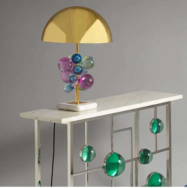 25"H Decoration Mushroom Table Lamp, Muticolor