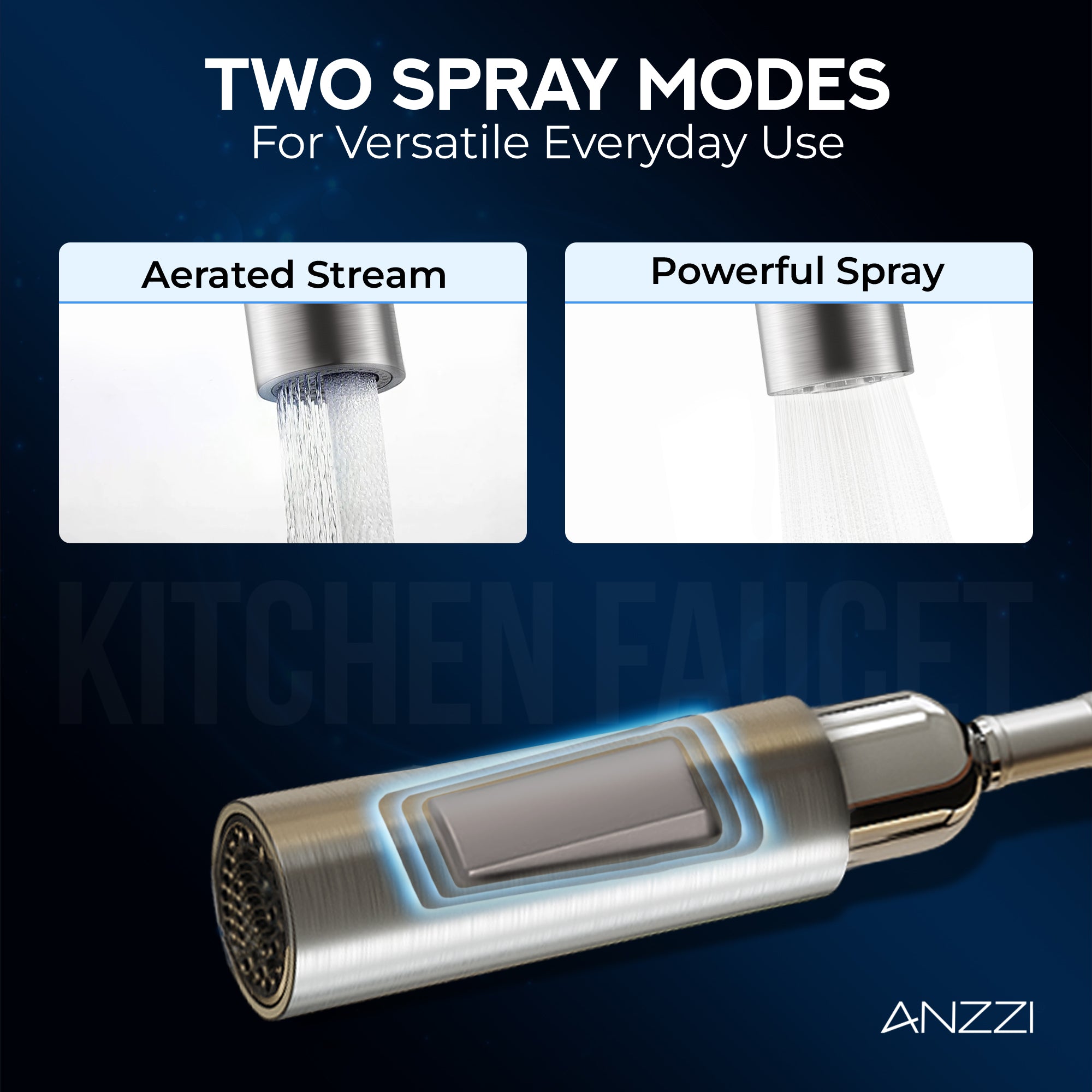 Modern Touchless Kitchen Faucet, Brushed Nickel