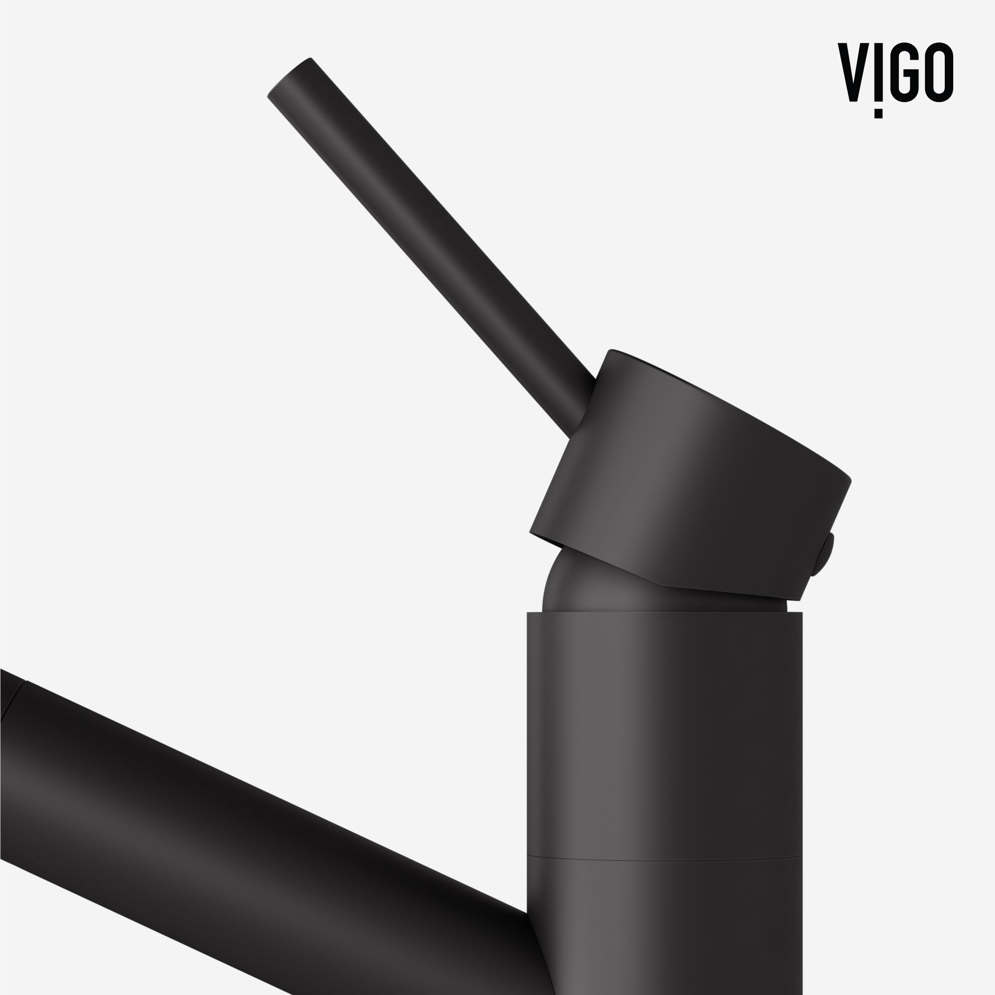 VIGO Branson 9" H Single Handle Pull-Out Sprayer Kitchen Faucet, Matte Black, Without Extras