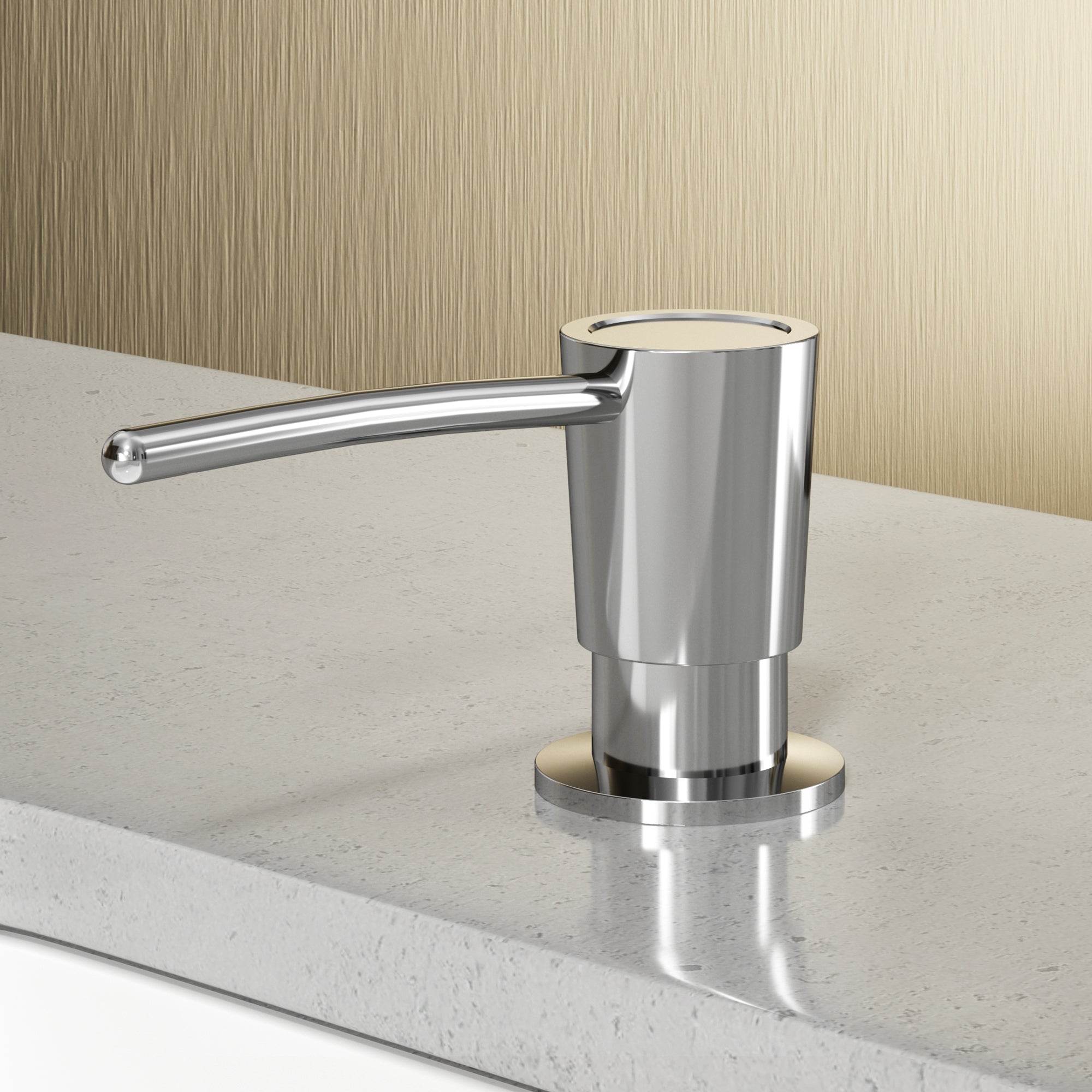 VIGO 10 oz. 1.5" W Kitchen Soap Dispenser in Chrome