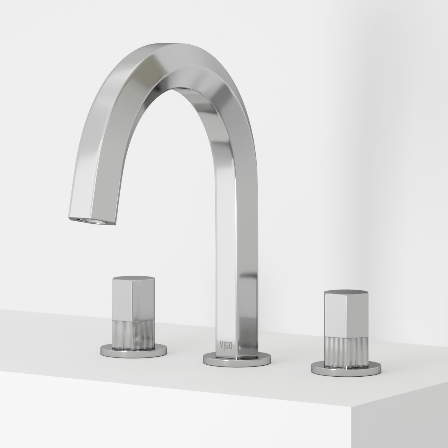 VIGO Hart 9" H 2-Handle Widespread Bathroom Faucet, Chrome