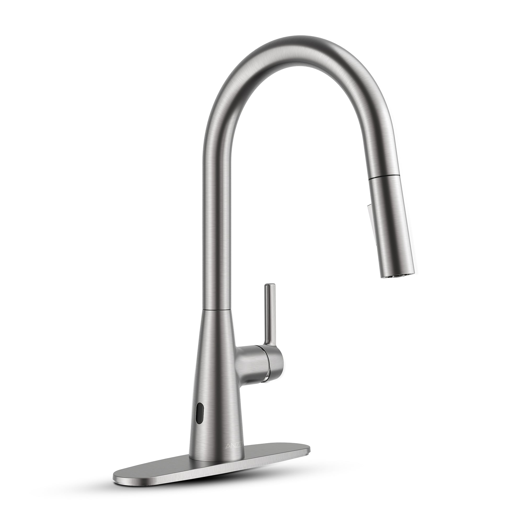 Modern Touchless Kitchen Faucet, Brushed Nickel
