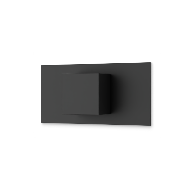 Volume Control 1/2" Trim Kit, SQU and Letterbox, Brushed Nickel