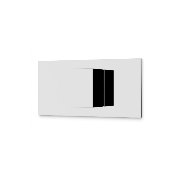 Volume Control 1/2" Trim Kit, SQU and Letterbox, Chrome