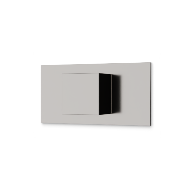 3-Way Diverter Trim Kit, SQU and Letterbox, Brushed Nickel