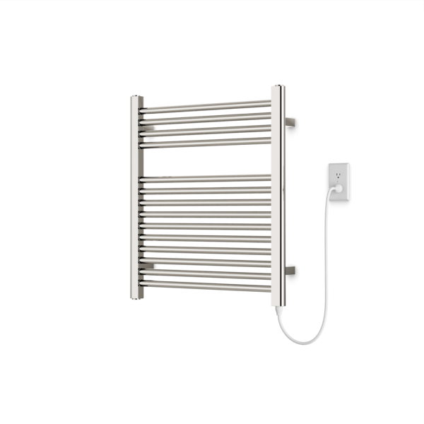 Denby Towel Warmer 27"x24" Plug-In, Polished Nickel