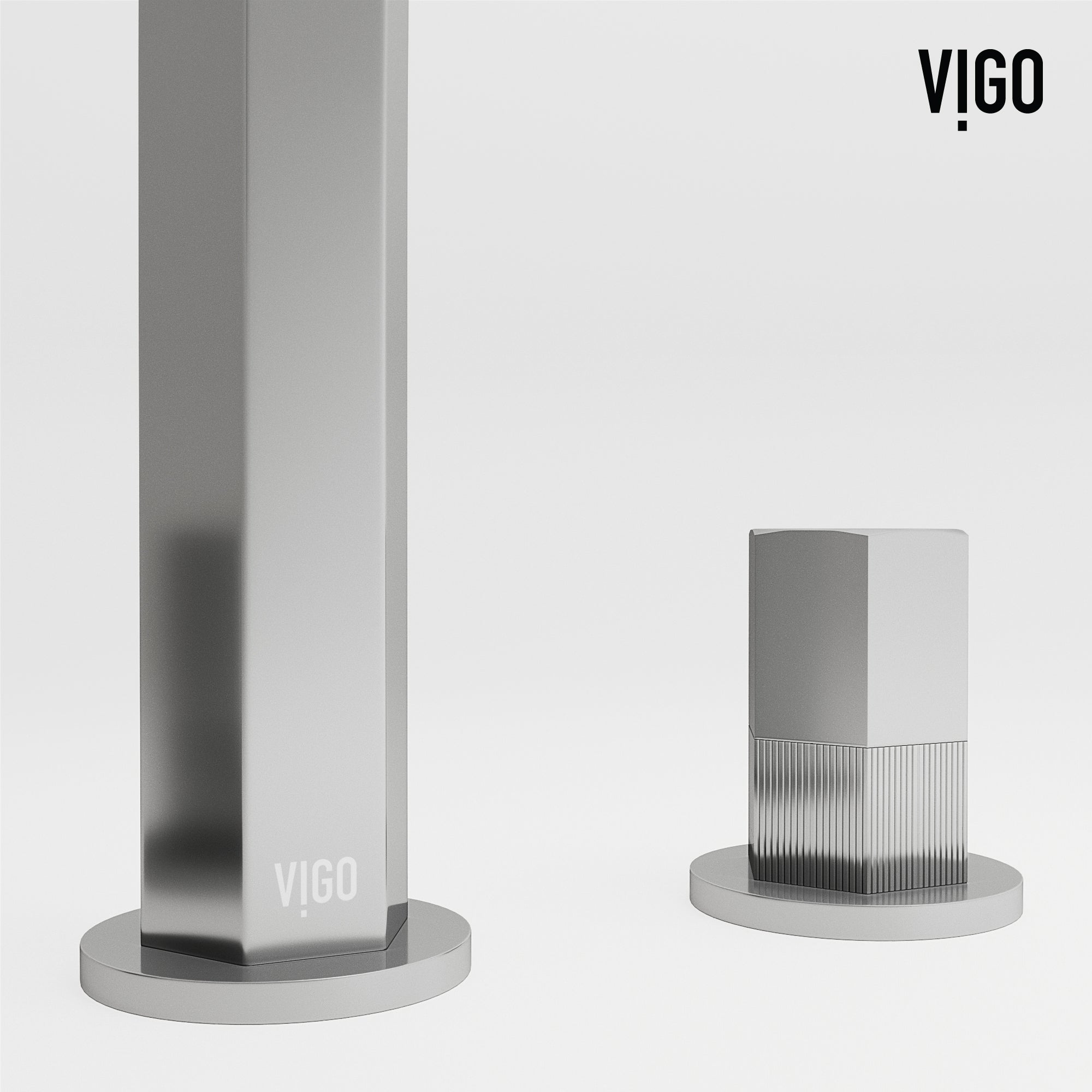 VIGO Hart 9" H 2-Handle Widespread Bathroom Faucet, Chrome