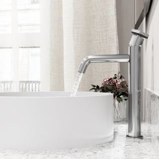 VIGO Ruxton 12" H Single Handle Single Hole Bathroom Vessel Faucet, Chrome